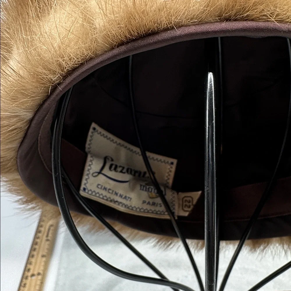 Vintage Lazarus of Paris/Cincinnati Mink Cloche/Pill Box Hat
Dates-1940’s-60’s - Picture 7 of 10